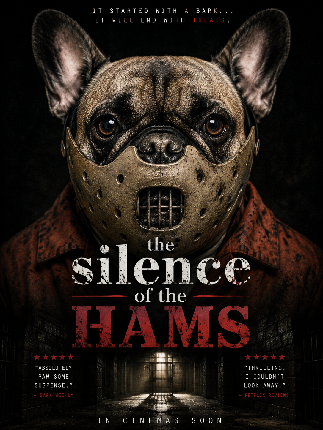 The Silence of the Hams – Personalised Pet Movie Poster