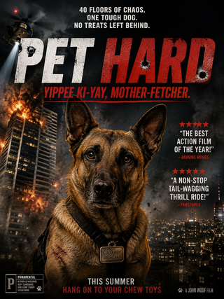 Pet Hard – Personalised Pet Movie Poster
