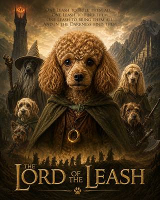 The Lord of the Leash – Personalised Pet Fantasy Movie Poster