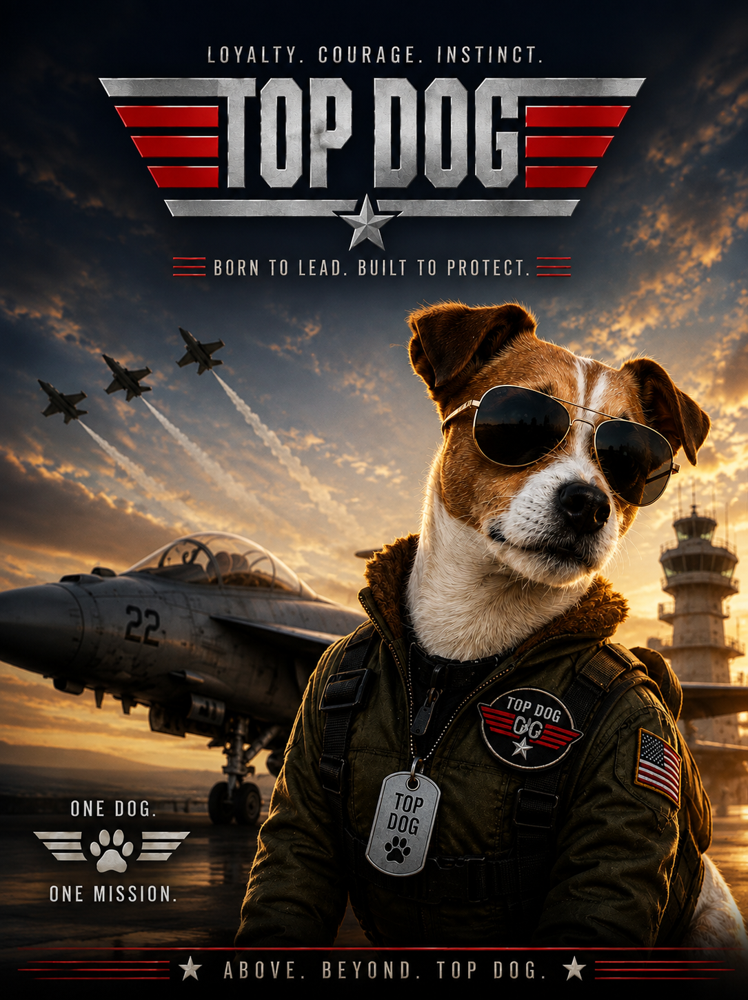 Top Dog – Personalised Pet Movie Poster