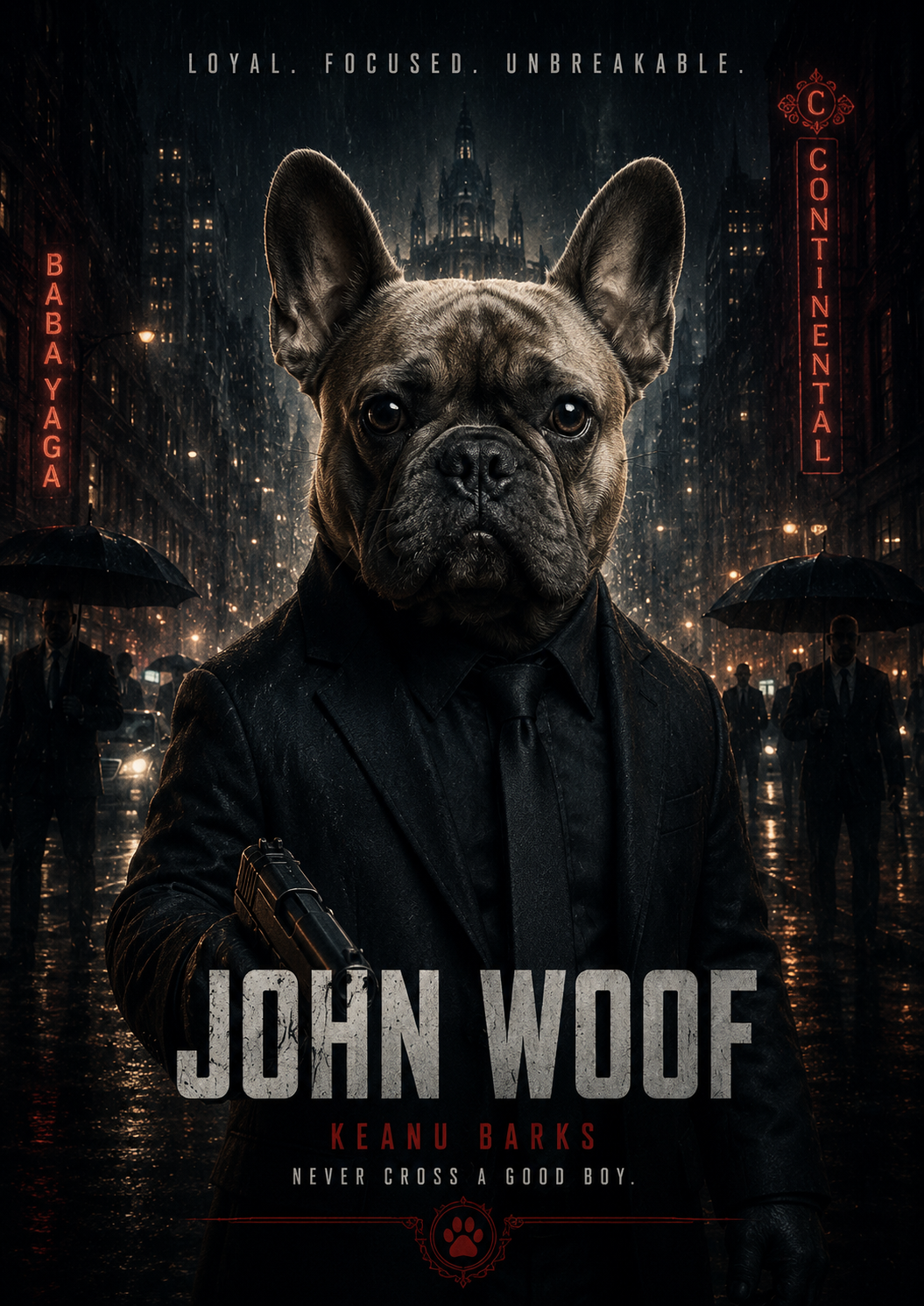 John Woof – Personalised Pet Movie Poster