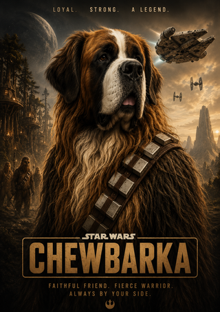 Chewbarka – Personalised Pet Movie Poster
