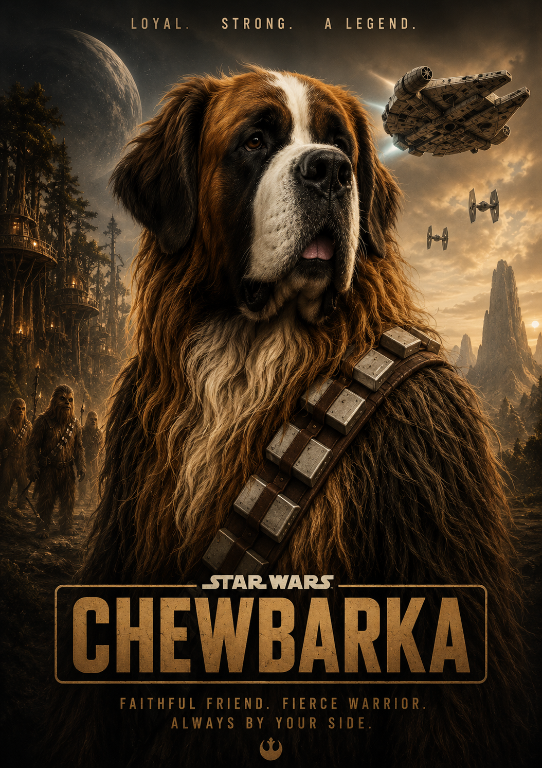 Chewbarka – Personalised Pet Movie Poster