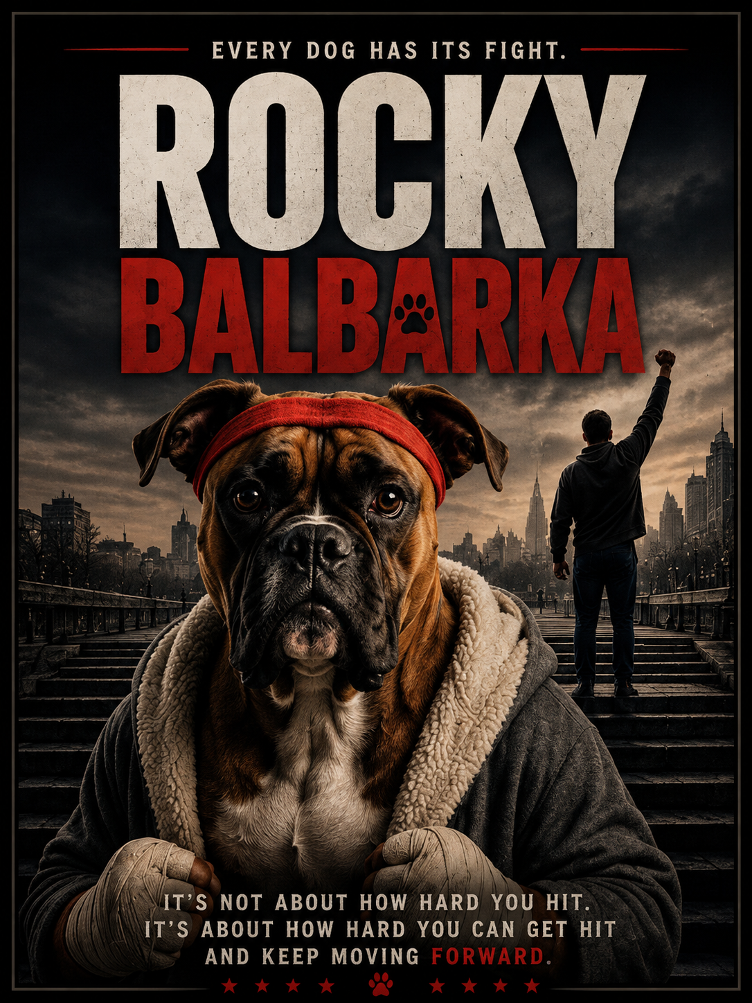 Rocky Balbarka – Personalised Pet Movie Poster