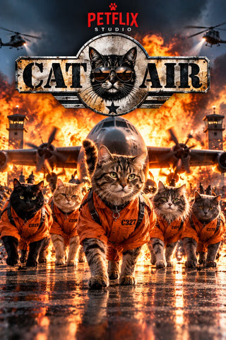 Cat Air – Personalised Cat Movie Poster