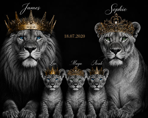 PETFLIX FAMILY – Personalised Animal Family Portrait