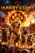 The Hungry Games personalised dog movie poster by PETFLIX