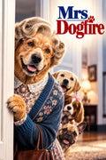 Mrs Dogfire personalised dog movie poster by PETFLIX