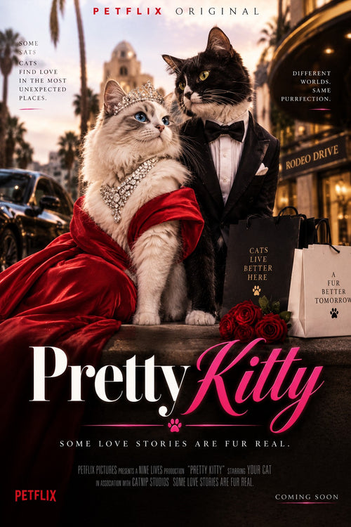 Pretty Kitty – Personalised Cat Movie Poster