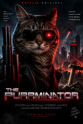 The Purrminator personalised cat movie poster
