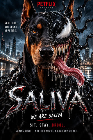 Saliva – Personalised Dog Movie Poster
