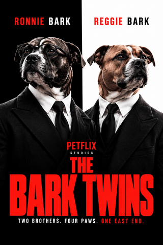 The Bark Twins – Personalised Dog Gangster Movie Poster