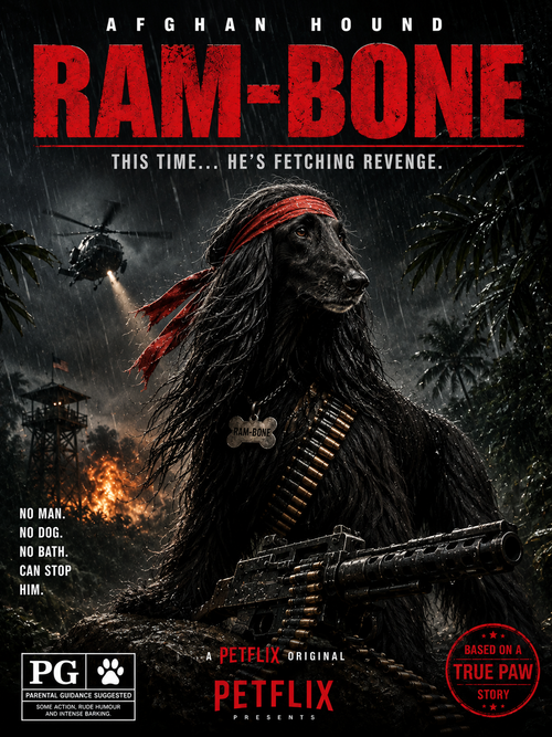 Ram-Bone – Personalised Pet Movie Poster