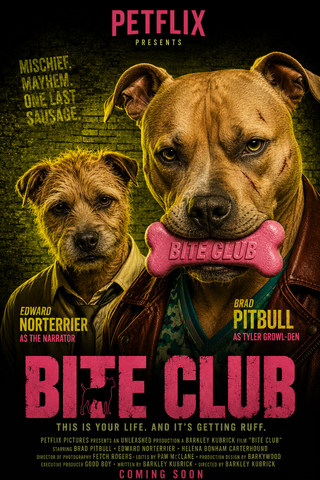 BITE CLUB – Personalised PETFLIX Movie Poster