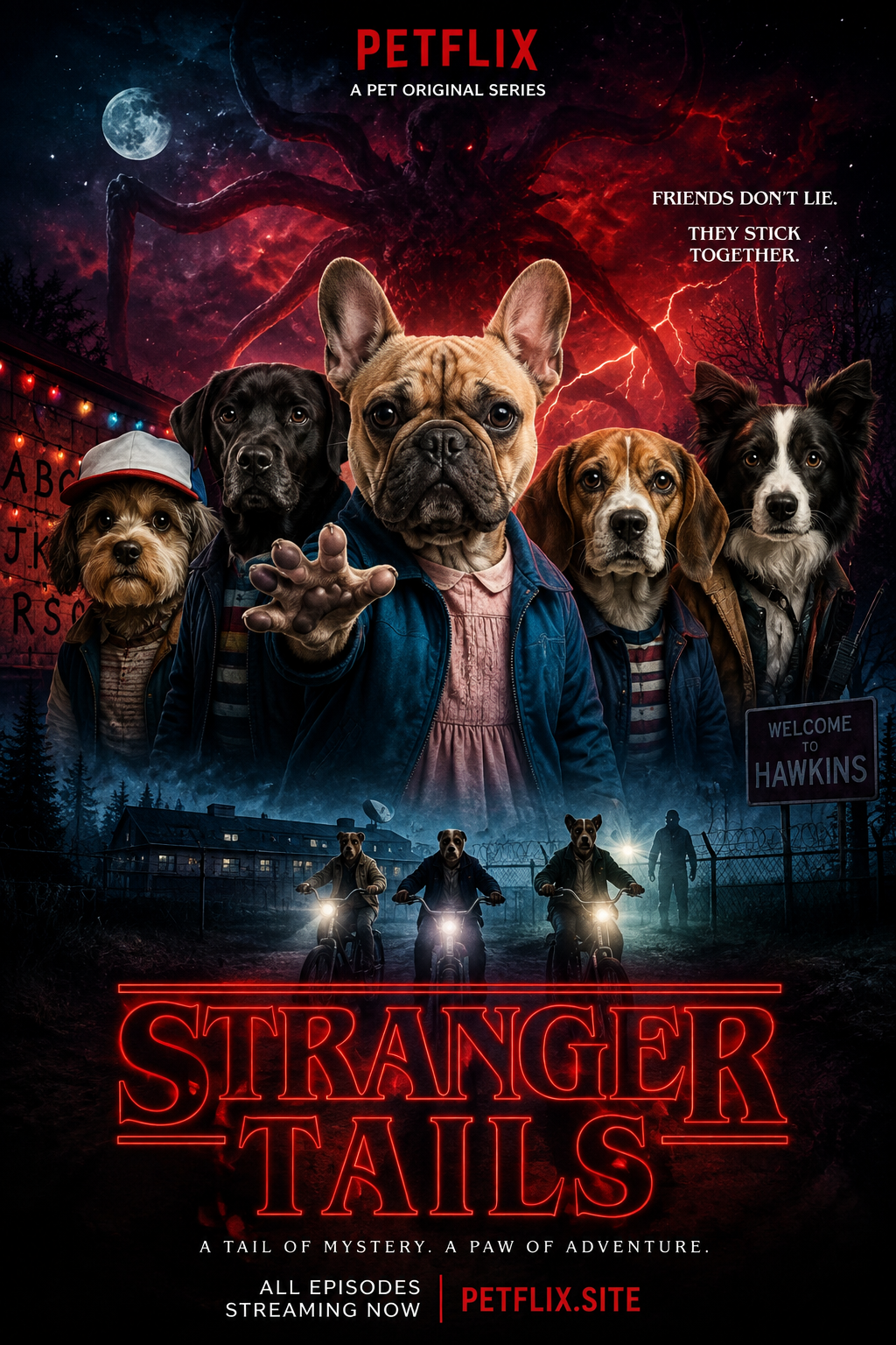 Stranger Tails – Personalised Pet Movie Poster