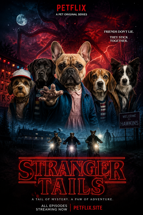 Stranger Tails – Personalised Pet Movie Poster